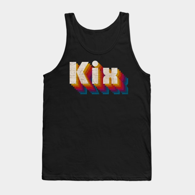 retro vintage Kix Tank Top by TulenTelan